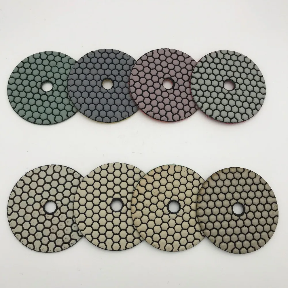 Dry Polishing Pad 4 inch Granite Marble Polishing Diamond Circle Wheel
