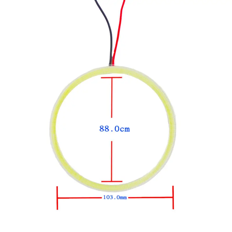 1 пара(2 шт.) 60 мм 70 мм 80 мм 90 мм 100 мм ангельские глазки с объективом COB Чип SMD Автомобильный светодиодный фонарь COB светодиодный CCFL Halo Ring angel eyes 12 В