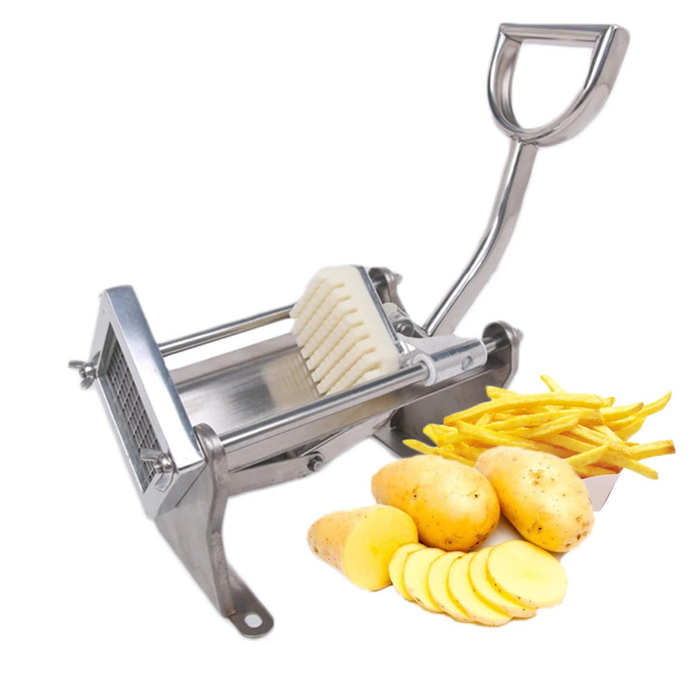  Stainless Steel French Fries Cutter Potato Chip Slicers Manual Vegetable Fruit Cutter With 3 Blades - 32965126545
