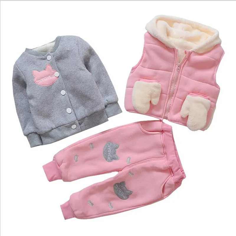 

Toddler High Qulity Clothes for Girls Baby Girl Set Clothing Suit Baby Girl Clothing Sets Kids Spring Autumn Long Sleeve 3PCS