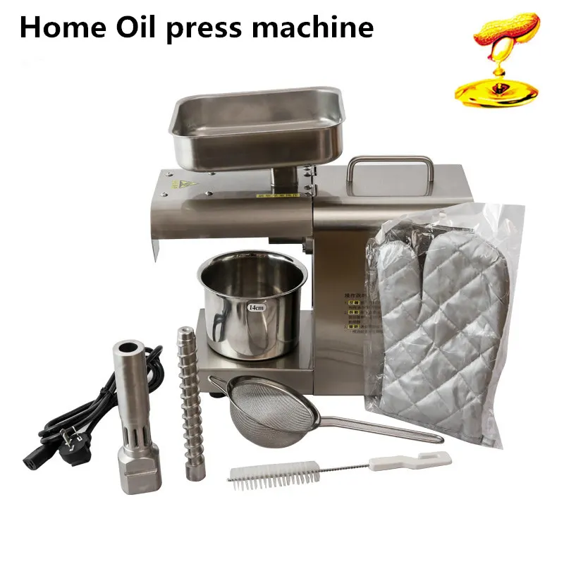 

Household Automatic Oil Press Machine Small Steel Commercial Electric Oil Making Machine