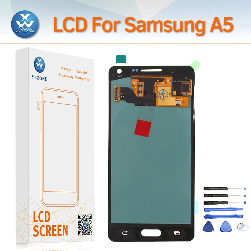 Super AMOLED Экран для samsung Galaxy A500 SM-A500F A500M A5 2015 ЖК-дисплей Дисплей Сенсорный экран