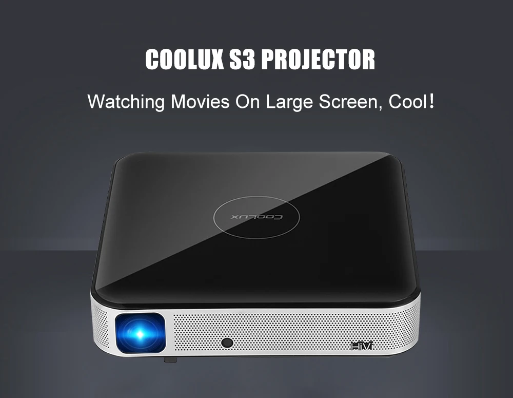 Coolux S3 DLP проектор 3D 1500 люмен 4K 1-2,5 м домашний кинотеатр Cortex-A53 1500: 1 1280x800 автоматический фокус умный проектор на Android