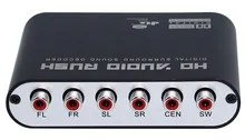 Digital to Surround Analog Audio Decoder 2.1/5.1 Channel DTS/AC3 to 5.1 Stereo Audio Decoder 2 SPDIF Ports for DVD PS2 PS3 XBOX цена Digital to Surround Analog Audio Decoder 2.1/5.1 Channel DTS/AC3 to 5.1 Stereo Audio Decoder 2 SPDIF Ports for DVD PS2 PS3 XBOX цены онлайн