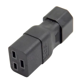 

10pcs/lot Cablecc IEC320 Male C14 to Female C19 Mains Power Extension Adapter for PDU UPS 10A to 16A