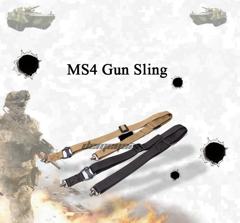Многоцелевой тактический армейский винтовка оружейный ремень Слинг системы пистолет слинг для страйкбола Охота Военная QD Поворотный