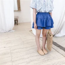 Г., Новое поступление, летняя хлопковая однотонная одежда в Корейском стиле для всех принцесс, горячая Распродажа шорт для милых маленьких девочек