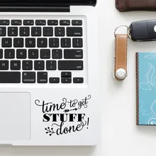 GET STAFF DONE Quote Laptop Trackpad Decal for Apple Macbook Sticker Pro Air Retina 11 12 13 15 inch Mac Notebook Touchpad Skin