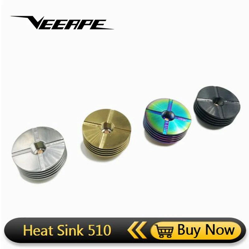 

Veeape 22mm 24mm 25mm 510 Heat Dissipation Heat Sink for 510 tread Adaptor RDA RDTA Atomizers electronic cigarette box Mod