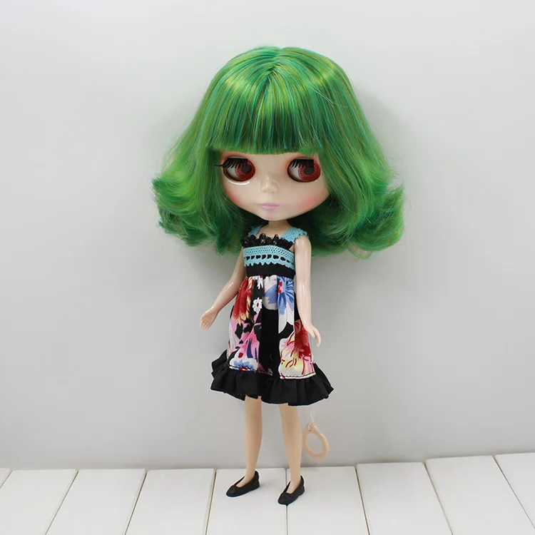 

Neo Sweet Blyth Nude Doll green short hair with bangs blyth dolls for girls gifts 12 fashion dolls for sale