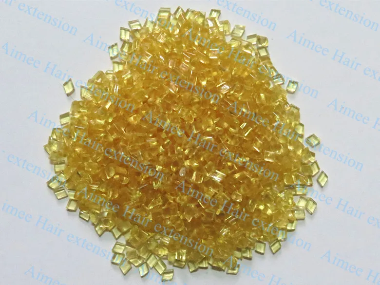 

Wholesale 1kg 100% Italy Glue Grain Transparent yellow / Soft Adhesion Fusion Glue Keratin which imported from Italian