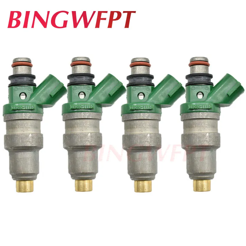 

4PCS 23250-11110 fuel injectors for TOYOTA EU Starlet 1996 Corolla 1995 1.3L 4E-FE Tercel 1994 Paseo 1994~1995 1.5L 5E-FE
