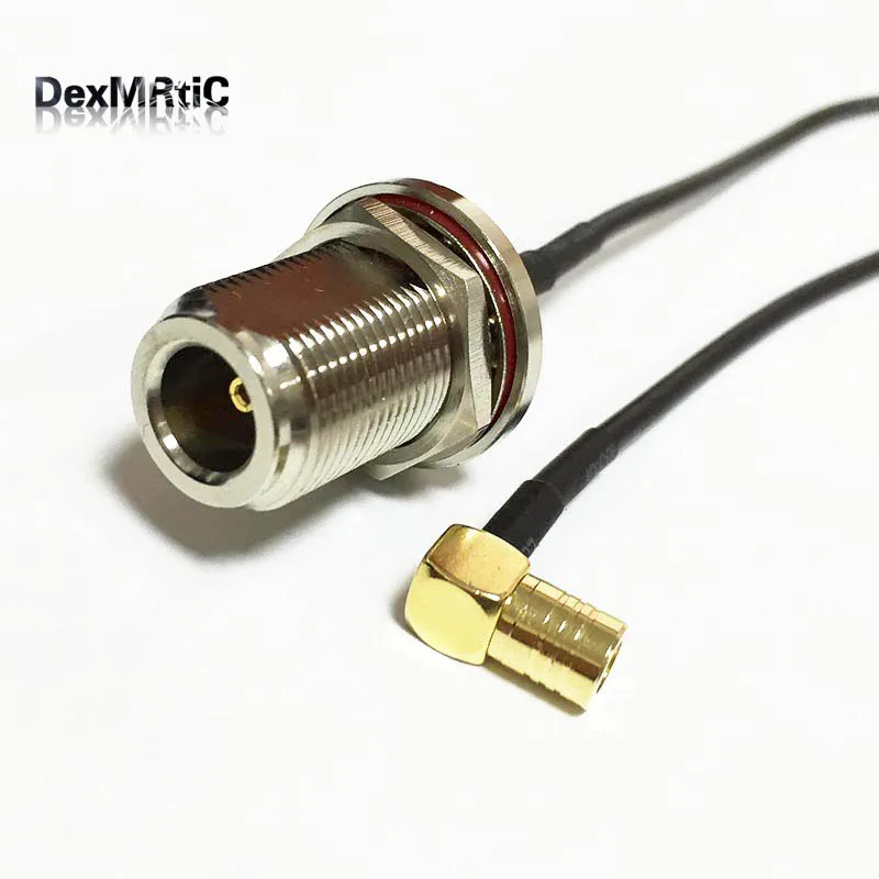 New N Female Jack Connector Switch SMB Female Jack Right Angle Connector RG174 Wholesale 20CM 8" Adapter New N Female Jack Connector Switch SMB Female Jack Right Angle Connector RG174 Wholesale 20CM 8" Adapter