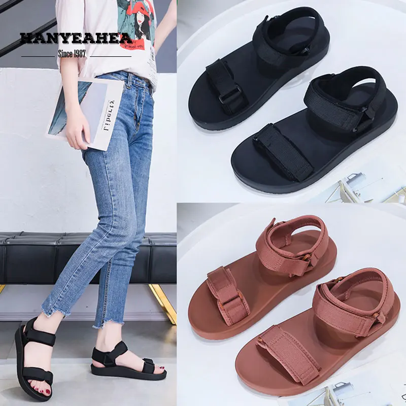 

Hook Loop Women's Summer Shoes Leisure Neutral Sandals Female Elegane Concise Hook Loop Women's Summer Shoes