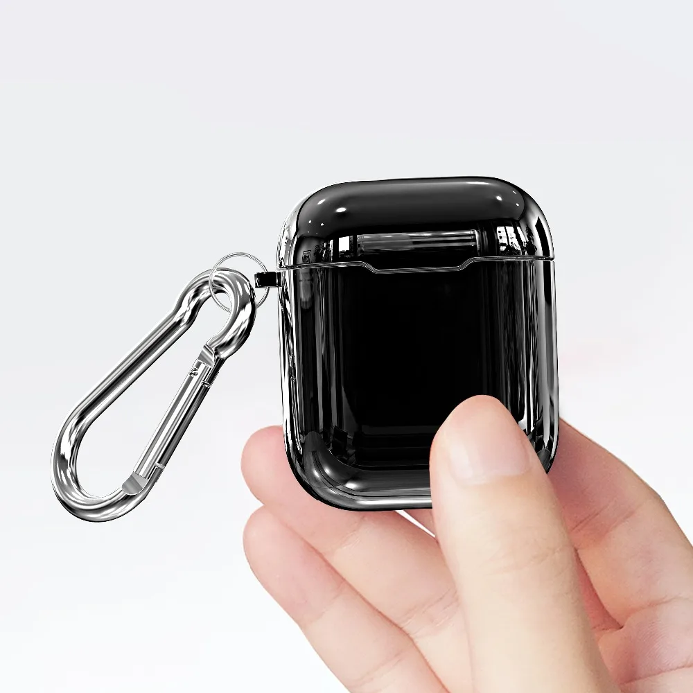 

luxury Gold Plating Case For AirPods Case hard Cover Bluetooth Wireless Earphone Case For iPhone headphone Air pods Charging Box