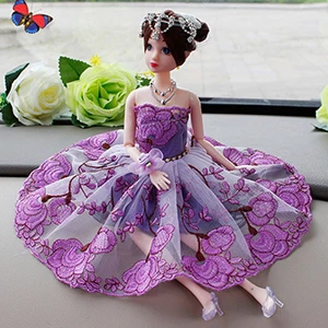 Маленькое Кукольное свадебное платье Принцесса вечернее длинное платье юбка Свадебная одёжная вуаль для Кукла Барби подходит 11-1" Blyth кукла подарок - Цвет: 11