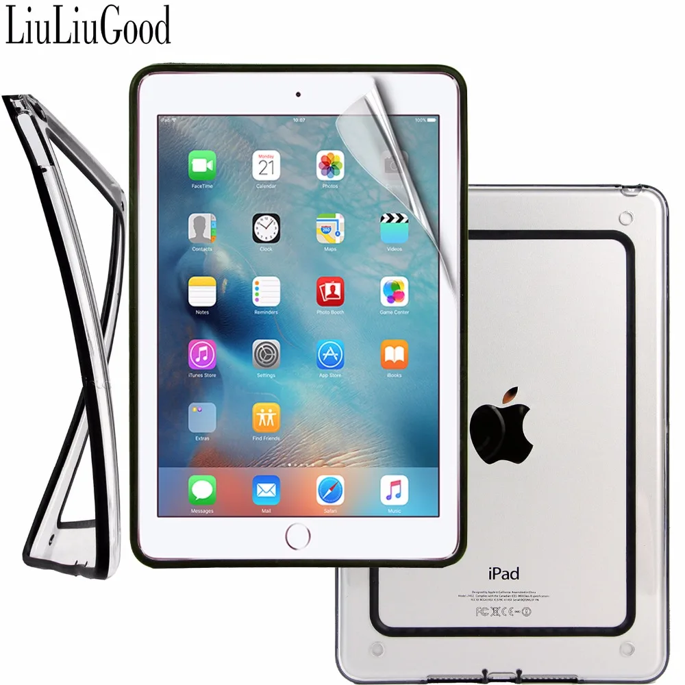 Bumper Case For Apple Ipad Mini 4 Frame Rim Case Transparent Back Cover Hybrid Tablet Tpu Screen Protector Clear Film Tablets E Books Case Aliexpress