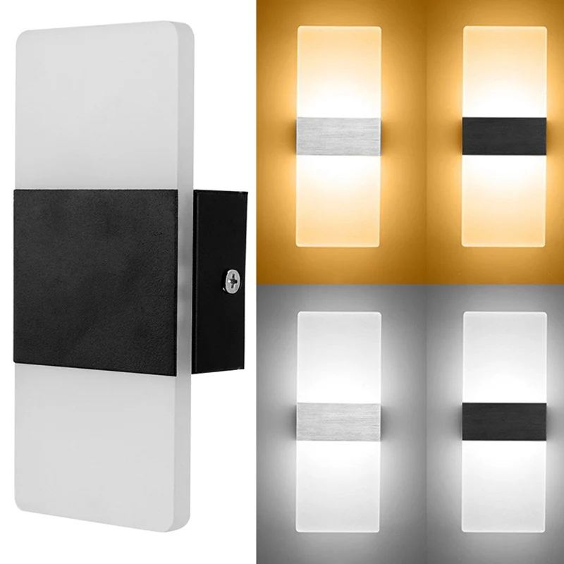 

LED Wall Light-up Down Cube Indoor Outdoor Sconce Lighting Lamp Fixture Decor CLH@8