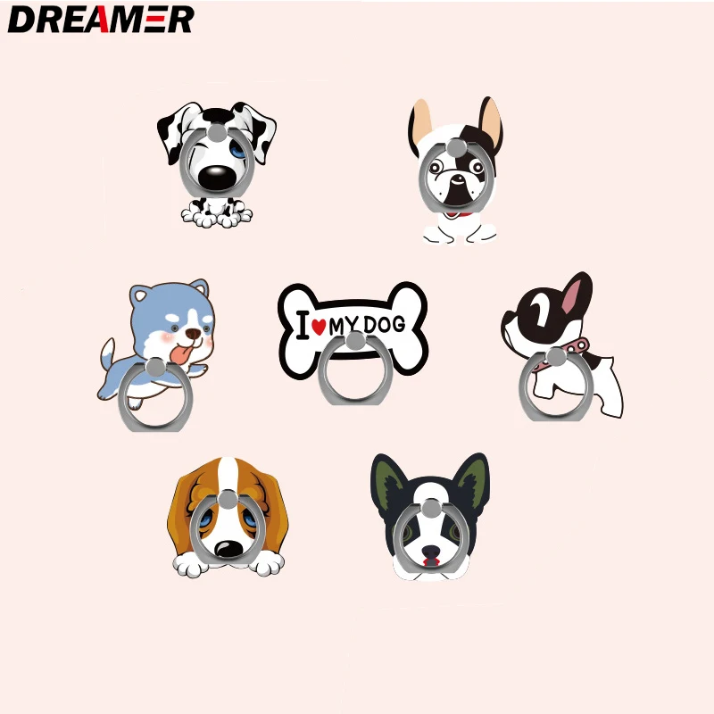 

wholesale Cartoon Universal Socket Mobile phone Finger Rings holder for all phone Expanding phone Stand Finger car phone Holder