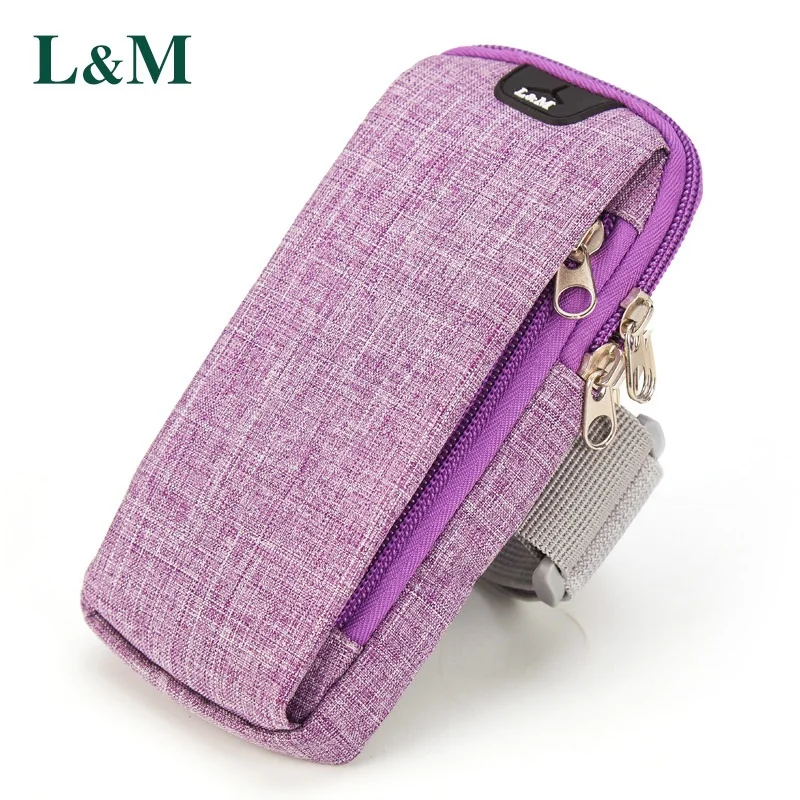 Bolsa para correr de 6 pulgadas con orificio para auriculares para correr, bolsa para correr, bolsa para teléfono móvil, bolsa para deporte al aire libre, bolsa de muñeca para Fitness