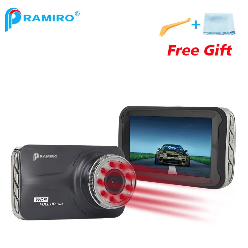 3Inch 9 pcs IR Light Night Vision Car DVR Novatek NTK96223 FHD 1080P Dash Cam G-Sensor 170 Degree T639 PRAMIRO car dvr recorder