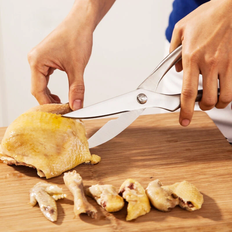 Strong Heavy Duty Kitchen Shears BBQ and Cooking Chicken Bone Scissors