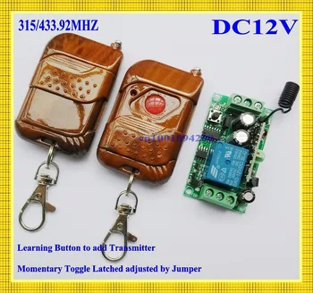 

RF Wireless Remote Control Switch System 12V 1CH AB Receiver&Transmitter10A output state is adjusted Toggle /momentary/Latched