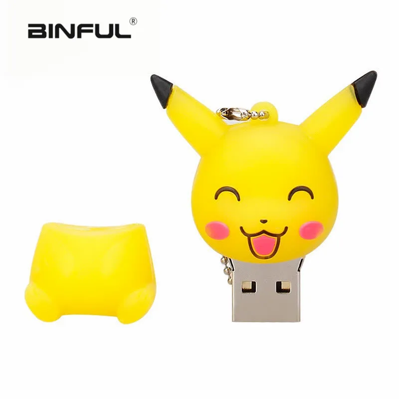 Usb флеш-накопитель 128 ГБ шариковая ручка эльфа 64 Гб pokemon Pikachu pendrive 32 ГБ 16 ГБ 8 ГБ 4 ГБ usb memory stick usb 2,0