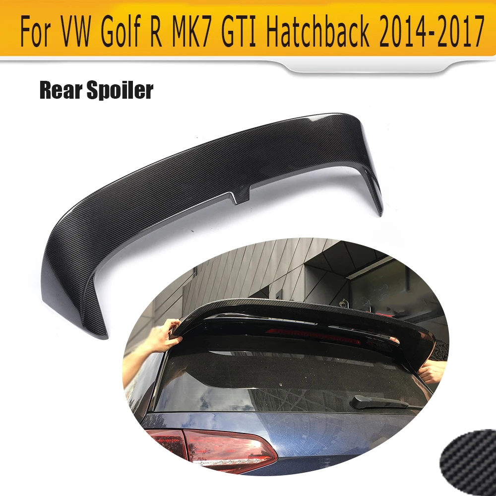 Углеродного волокна задний спойлер для VW Golf 7 VII GTI MK7 R- спойлер крыло не для Volkswagen Golf 7 Стандартный& R линии