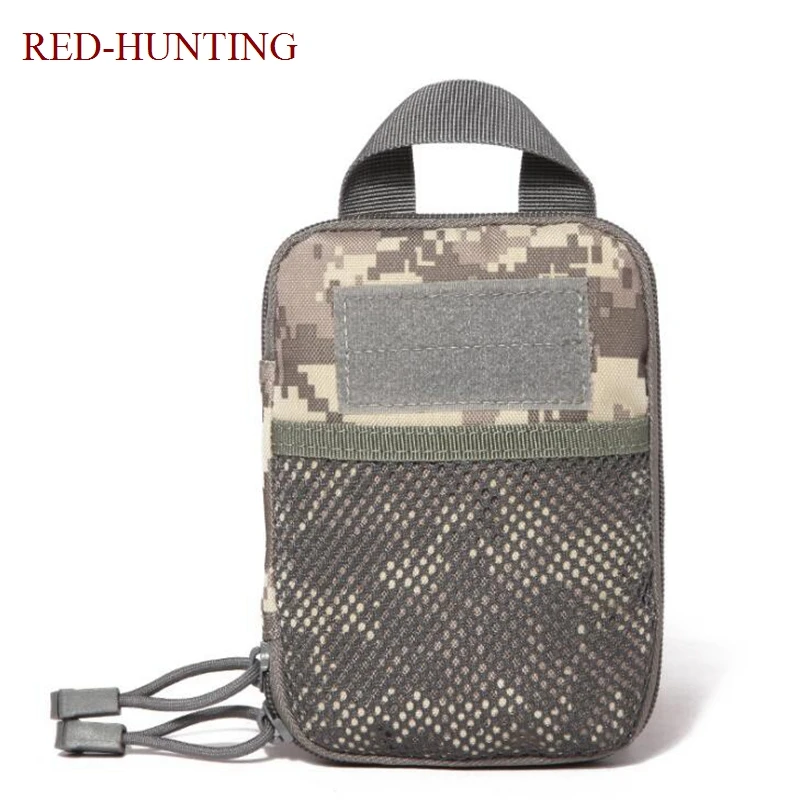 Tactical Mesh Molle EDC Pouch Hunting Waist Tools Accessory Pouches for Flashligh Mag | Спорт и развлечения