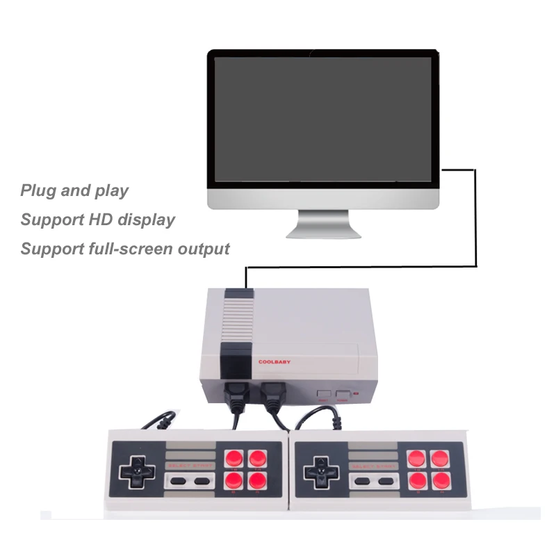 Мини HDMI/AV видео игровая консоль встроенный 600 Классические Игры Портативный игровой плеер Ретро детство ТВ игровая консоль для детского подарка