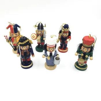 

H01-X017 Best Christmas Valentine's Day birthday gift home decoration Nutcrackers 10cm fat soldier 6pcs/set