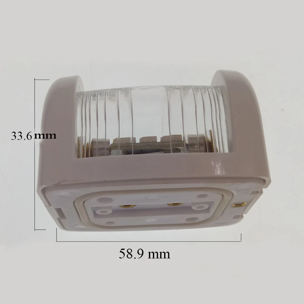 12V Водонепроницаемый бант навигационные якорь светильник супер чистый белый морской яхты светодиодный Предупреждение светильник с 6 светодиодный s