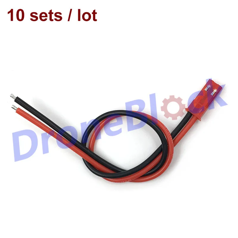 

10 Pcs 100mm 150mm JST Connector Plug Cable female for RC Battery