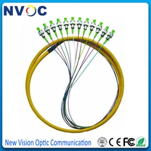12 ядер FC APC 1,5 м одиночный в комплекте волоконно-оптический косичка, 50 см от кабеля до разъема, 0,9 мм, 1,5 м, ПВХ-оболочка, FC/APC Fanout косичка