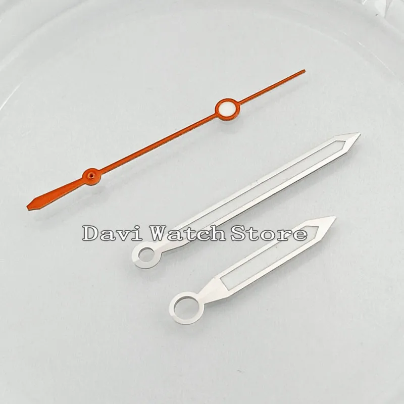 Серебристый оранжевый Smiple часовых стрелок для Miyota 8205 8215 821A, Минчжу DG2813, 3804 P880