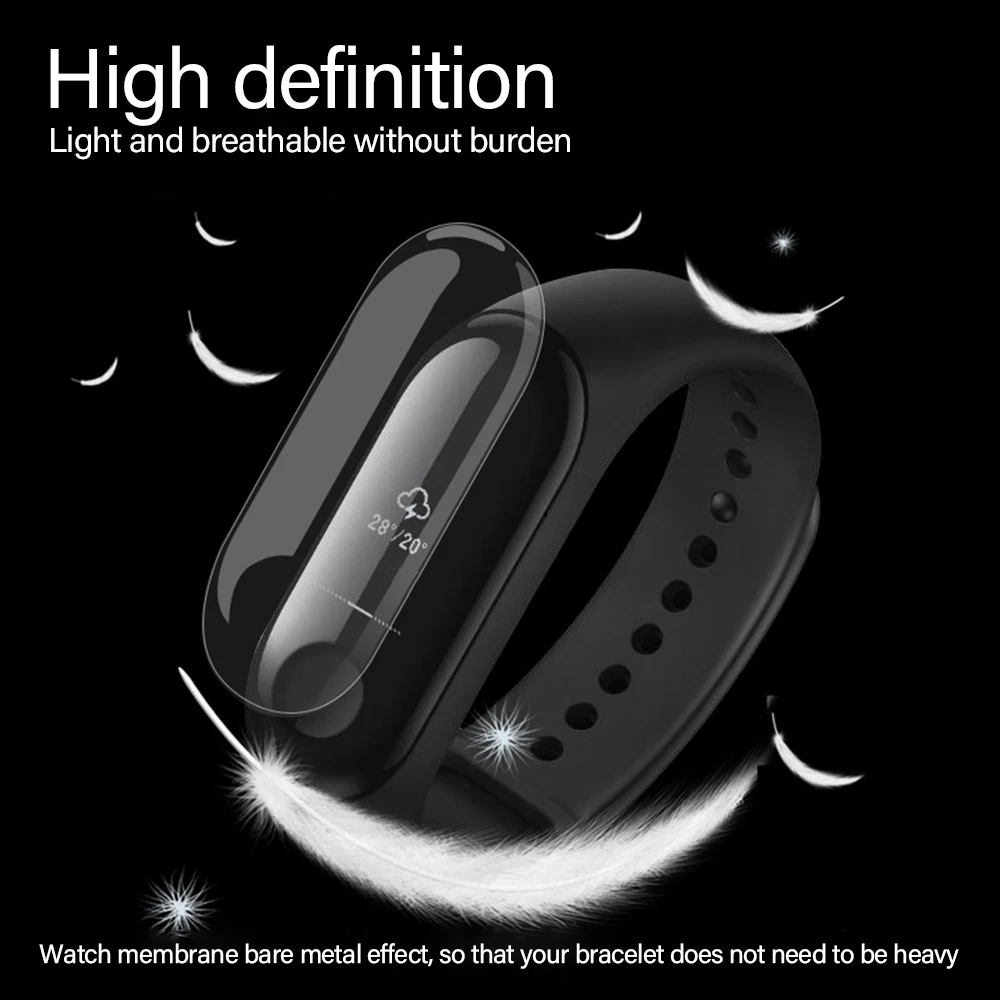 5 шт. Защитная пленка для Xiaomi mi Band 4 смарт-браслет на весь экран мягкая защитная пленка для mi Band 4 3 2 не стекло