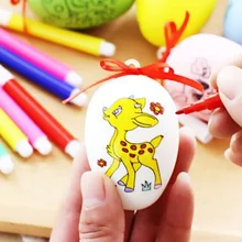1Pcs Cute Plastic Embryo Egg Model With 4Pcs Pens DIY Hand Painted Eggs For Kids Creative Easter Egg Toys Gift Sent at random 1Pcs Cute Plastic Embryo Egg Model With 4Pcs Pens DIY Hand Painted Eggs For Kids Creative Easter Egg Toys Gift Sent at random