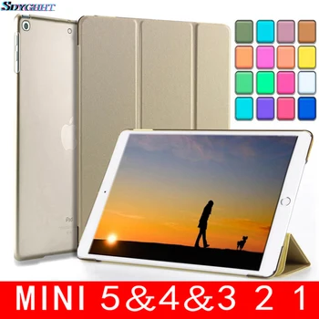 

NEW Case for iPad Mini 5 4 3 2 1 Slim PU Leather Trifold Stand Auto Sleep/Wake up Smart Cover for mini1 mini2 mini3 mini4 mini5