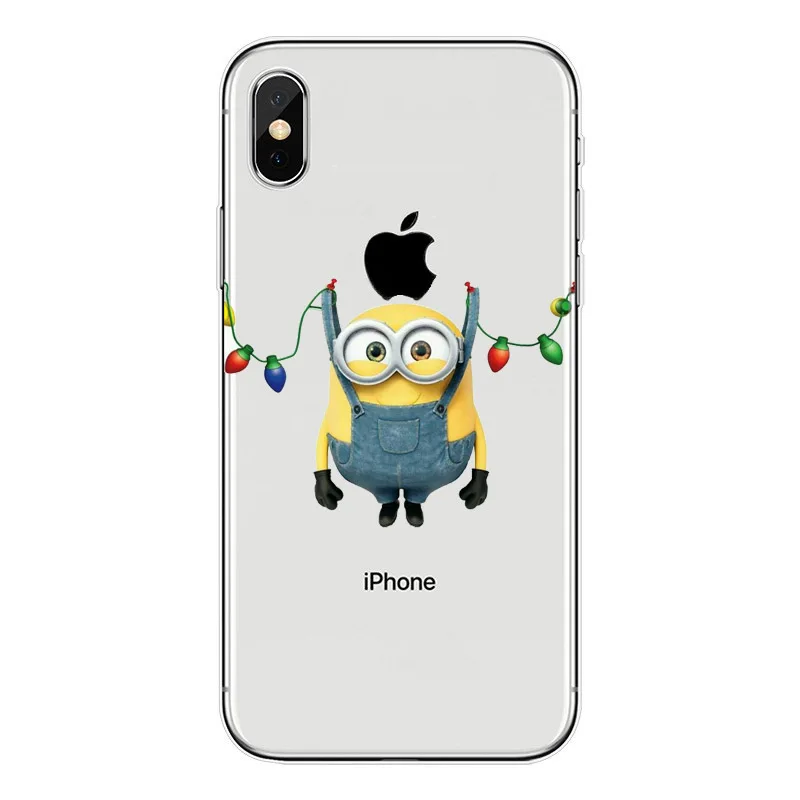 Phone Cases Despicable Me 3 Yellow Minions Design Soft Silicone Clear TPU Coque Cover for iPhone X 6 6s 7 8 Plus XS XS Max XR