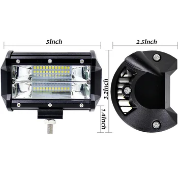 

1 pcs led long forklift light Car Led Light Bar 72w Work Lamp Both Row Cross-country Automative Lighting