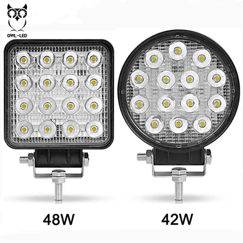 

4 inch 48W 42W Offroad LED Work Light Flood Spot Beam Drive Lamp for CAR 4x4 Car 4WD Boat SUV ATV Motorcycle