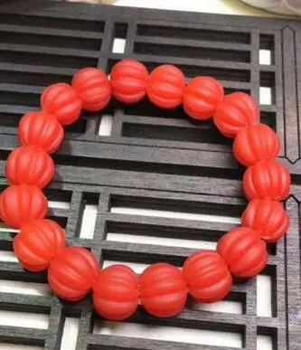 

Natural South Red Onyx Stone Bracelet Women Persimmon Red Bracelet