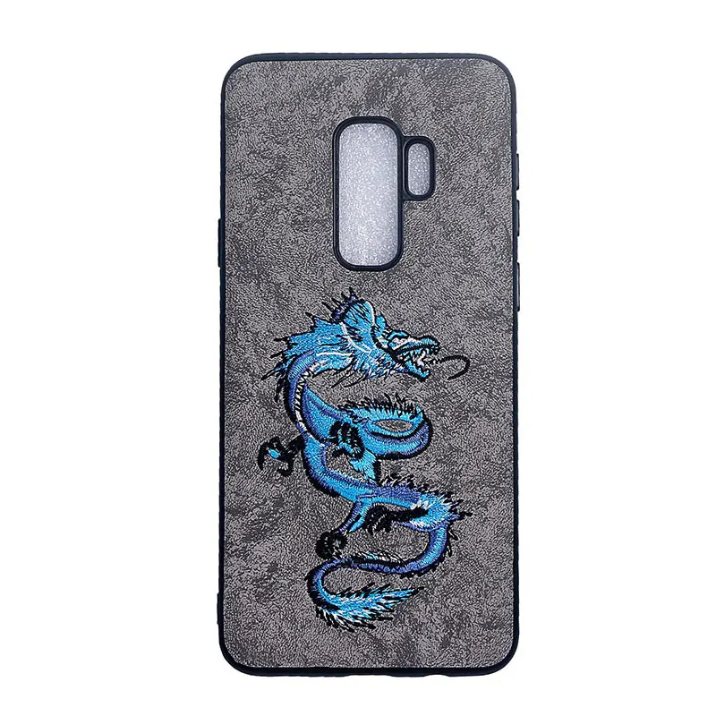 Чехол с 3D вышивкой для Samsung Galaxy S9 S8 Plus Note 8 чехол ручной работы рисунком дракона