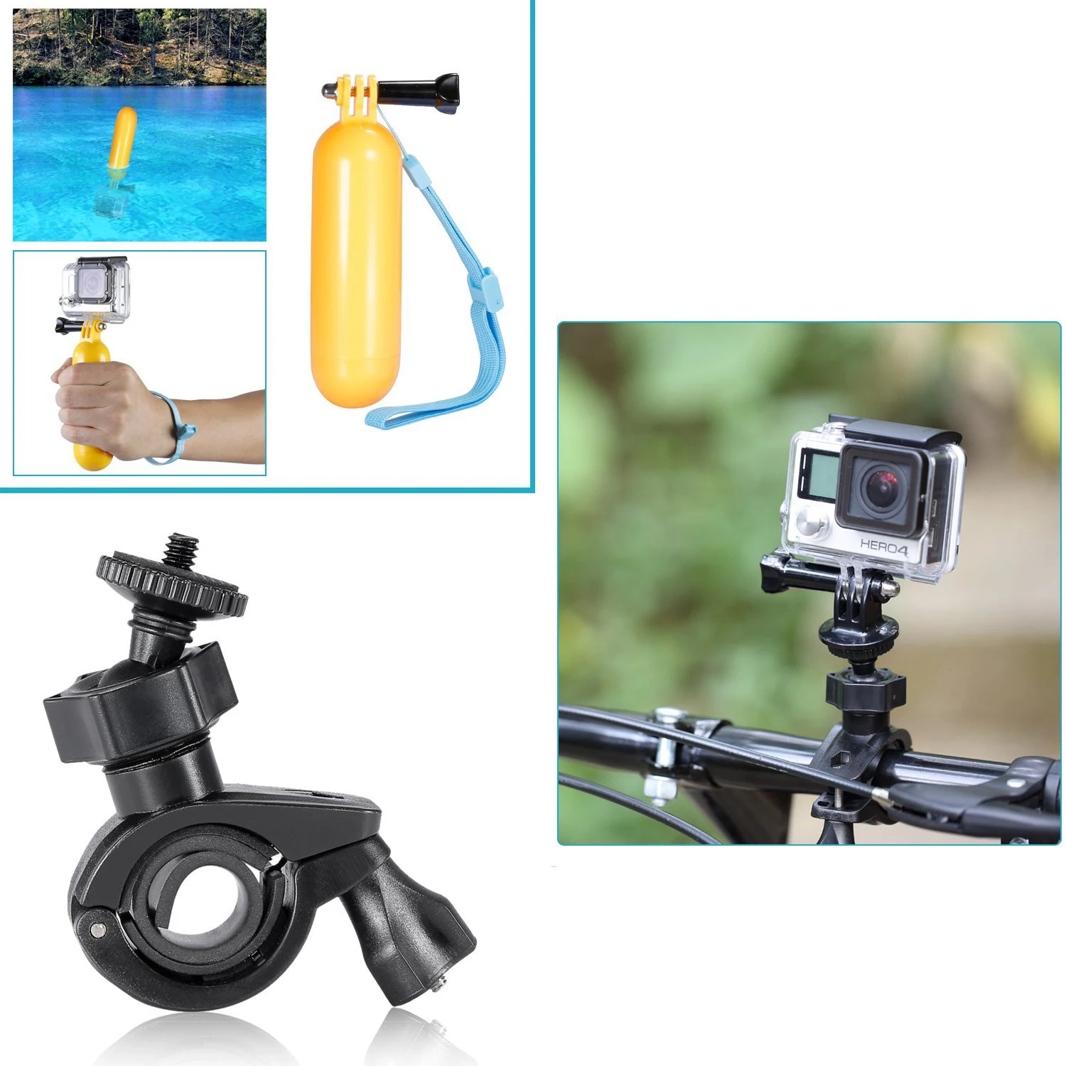 16 In 1 Sport Accessory Kit for GoPro Hero4 Session Hero1 2 3 3+ 4