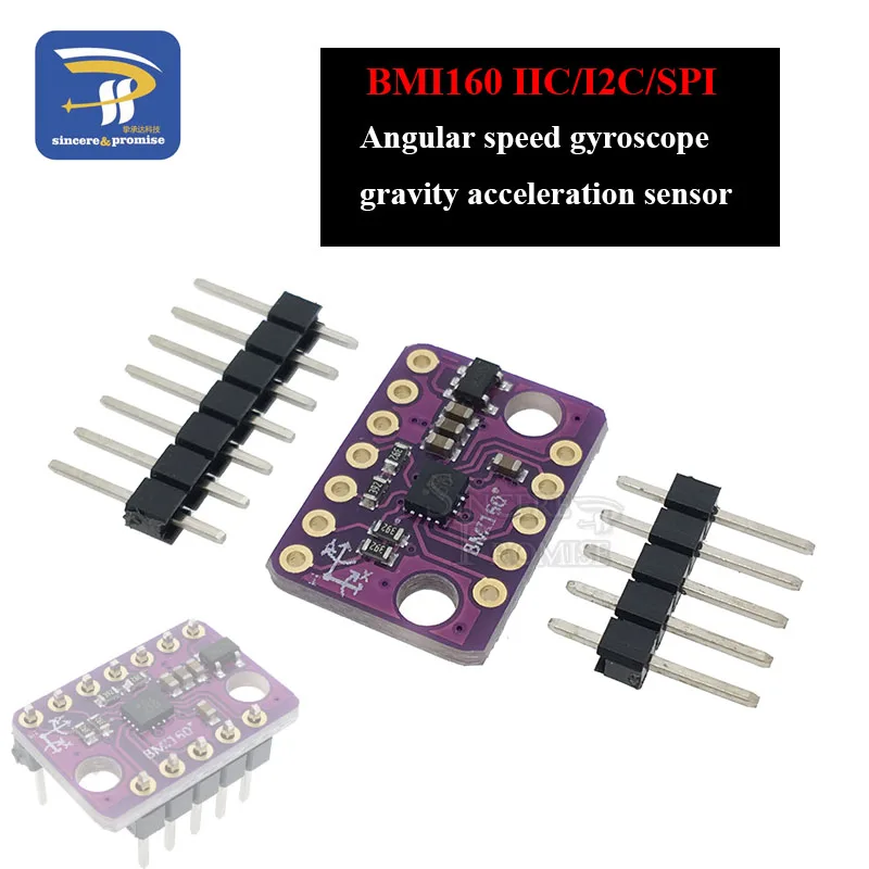

BMI160 GY-BMI160 6DOF 6-axis Rate Gyro Gravity Accelerometer Sensor Module IIC I2C SPI Communication Protocol 3-5V