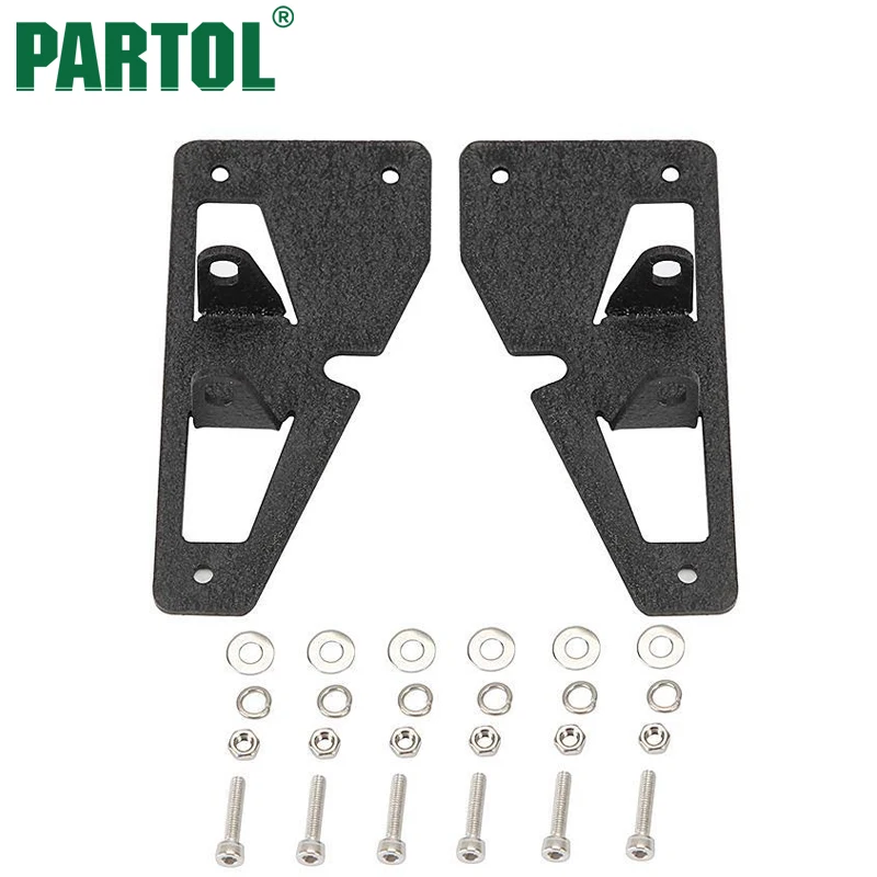Partol Black Tail Light Mounting Brackets For Jeep Wrangler 2 4 Door