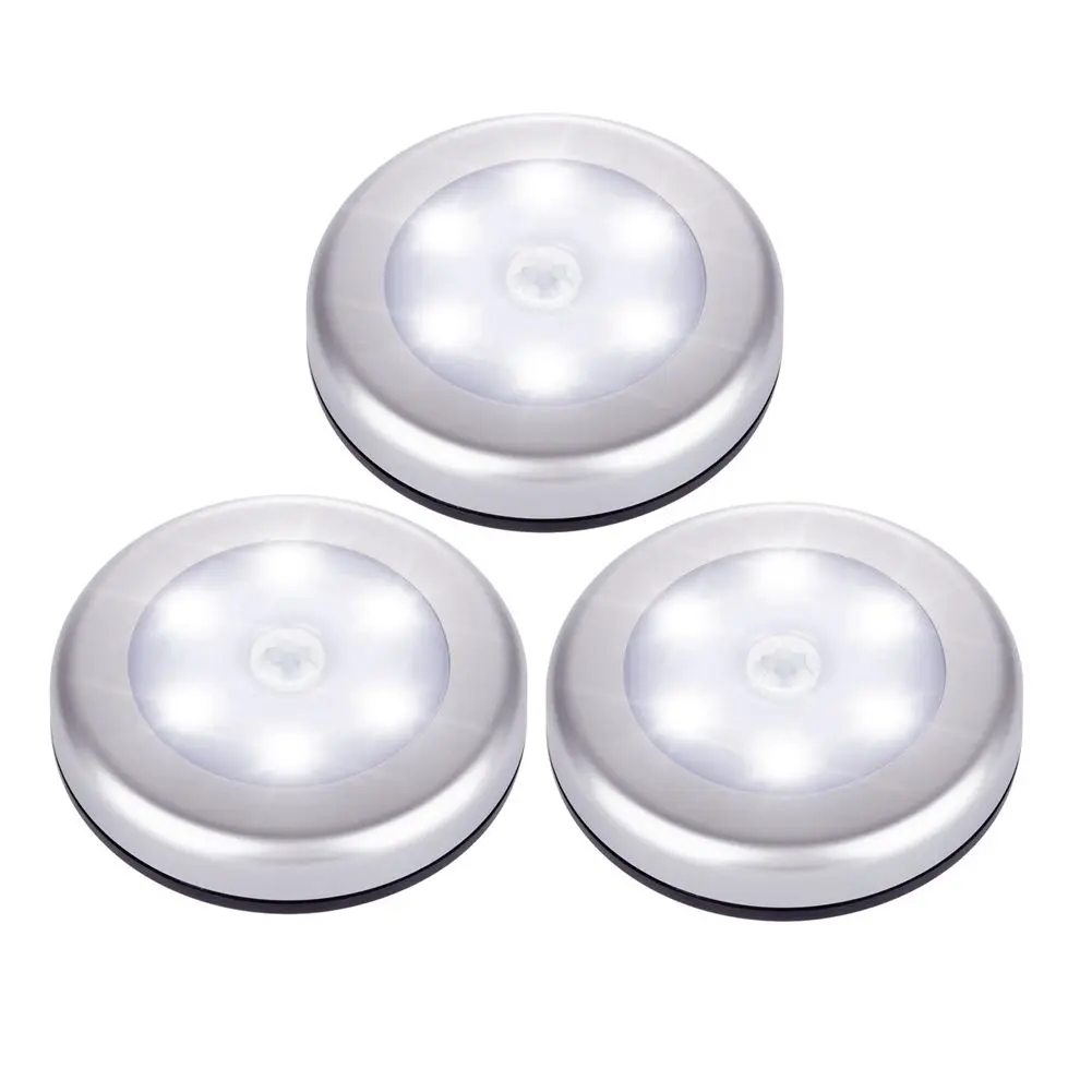 

Auto On Motion Sensor LED Night Light Cordless Battery-Powered LED Night Wall Lights For Hallway Kitchen Closet Bedroom Washroom
