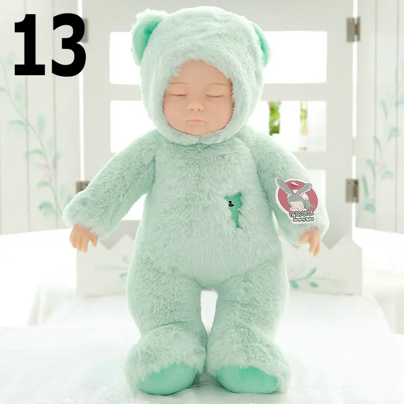 25 см силиконовая кукла reborn baby doll 17 дюймов спящие Младенцы reborn closplay кролик розовый белый Рождественский подарок для детей