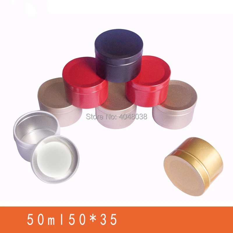 25 ピース ロット化粧クリームジャー 50 ミリリットルアルミ空アロマキャンドルポット 50 グラム金属梱包箱スズ缶メイク容器茶箱 Dia50mm Refillable Bottles Aliexpress